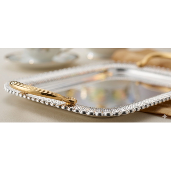 طقم صواني تقديم مشروبات استانلس ستيل – 3 قطع طقم صواني تقديم مشروبات استانلس ستيل – 3 قطع