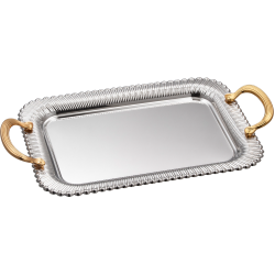 طقم صواني تقديم مشروبات استانلس ستيل – 3 قطع