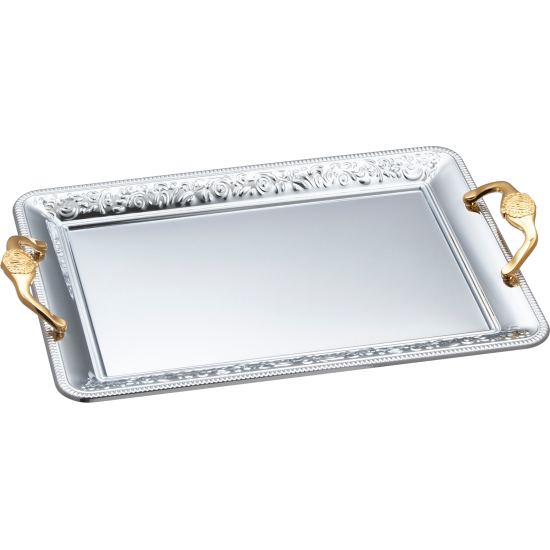 طقم صواني تقديم مشروبات استانلس ستيل – 3 قطع طقم صواني تقديم مشروبات استانلس ستيل – 3 قطع