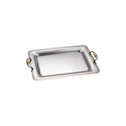 صينية تقديم مشروبات استانلس ستيل - صغير