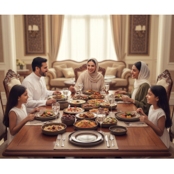 طقم سفرة عشاء خزفي من ريسا 24 قطعة بني غامق طقم سفرة عشاء خزفي من ريسا 24 قطعة بني غامق