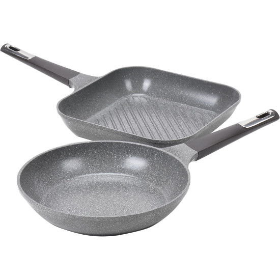 طقم قدور نيوفلام ايني مكونة من 20 قطعة رمادي