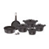 Korean Extremea pots set 10 pieces, black