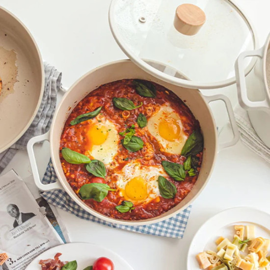 قدور كوري نيوفلام فيكا سعة 30 سم منخفض اوف وايت