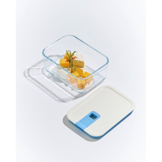 علب تخزين زجاج مربع من نيوفلام 1100 مل