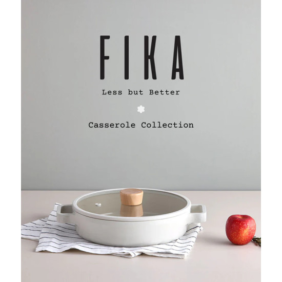 قدور كوري نيوفلام فيكا سعة 30 سم منخفض اوف وايت