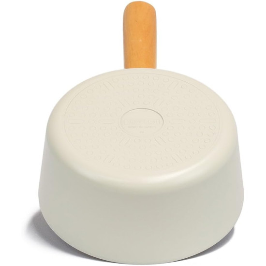 كسرول بغطاء زجاج كوري نيوفلام فيكا سعة 18 سم اوف وايت