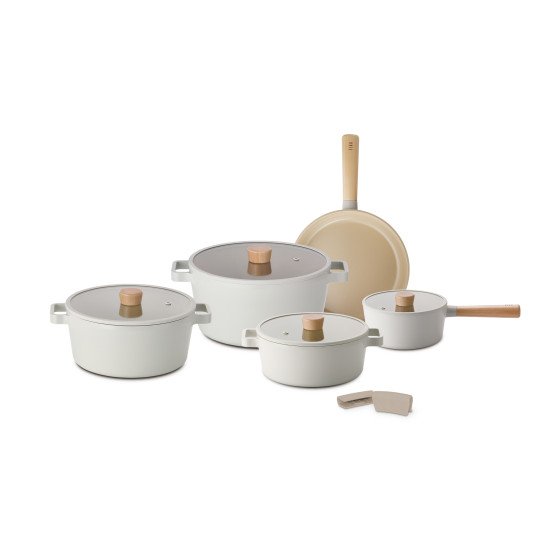 طقم قدور نيوفلام فيكا الكوري 9 قطع بيج