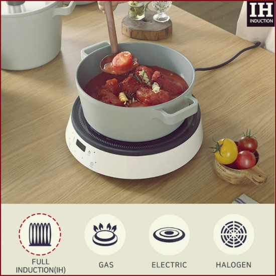 قدور كوري نيوفلام فيكا سعة 26سم أخضر فاتح