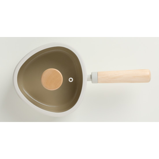 كسرول بغطاء زجاجي فيكا أبيكس سيراميك اوف وايت 18سم