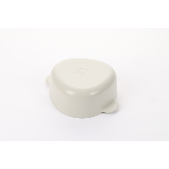 قدر سيراميك فيكا أبيكس بغطاء زجاجي ، اوف وايت 20سم