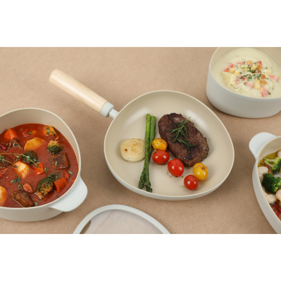 مقلاة سيراميك فيكا أبيكس ، اوف وايت 24سم