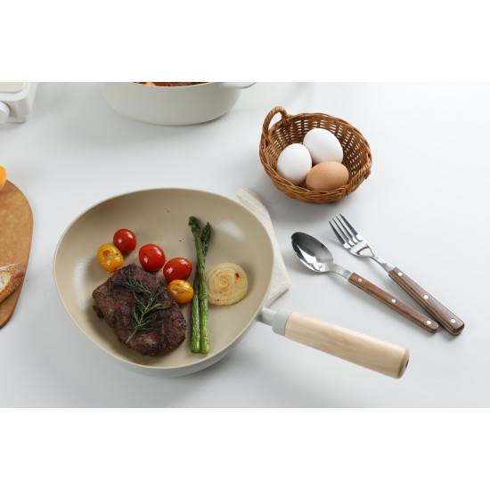 مقلاة سيراميك فيكا أبيكس ، اوف وايت 24سم