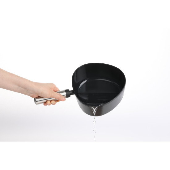 كسرول بغطاء زجاجي فيكا أبيكس سيراميك اسود 18سم