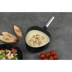 كسرول بغطاء زجاجي فيكا أبيكس سيراميك اسود 18سم