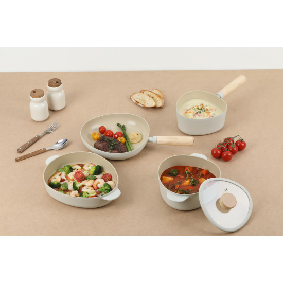 طقم فيكا أبيكس سيراميك من 7 قطع اوف وايت