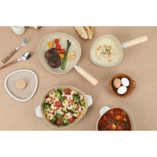 طقم فيكا أبيكس سيراميك من 7 قطع اوف وايت