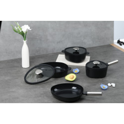 طقم فيكا أبيكس سيراميك من 7 قطع اسود