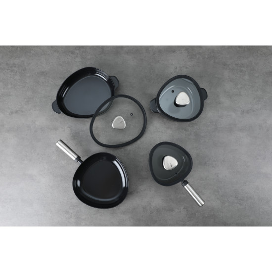 طقم فيكا أبيكس سيراميك من 7 قطع اسود