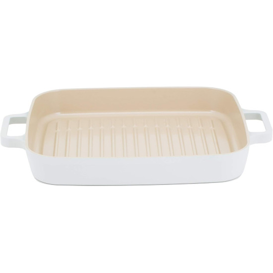 Neoflam Fika Cast Aluminum Cookware Set, 18 Pieces, Off-White