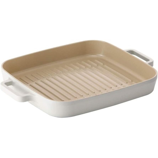 Neoflam Fika Cast Aluminum Cookware Set, 18 Pieces, Off-White