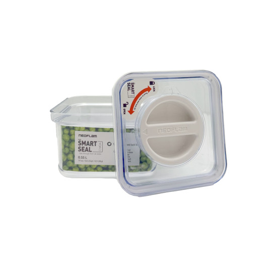 علبة تخزين طعام محكمة الغلق وآمنة للمطبخ 0.55 لتر