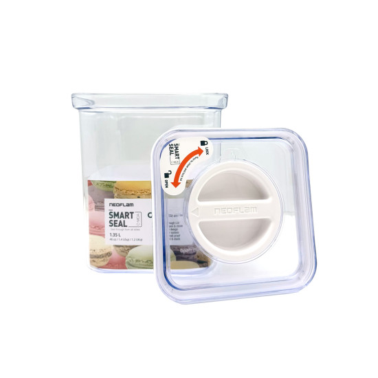 علبة تخزين طعام محكمة الغلق وآمنة للمطبخ 1.35 لتر