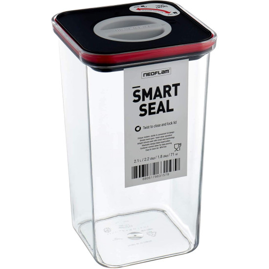 علب بلاستيك مربع 2.10 لتر