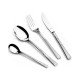 Arshia 50 Piece Matte Silver Stainless Steel Flatware Set Arshia 50 Piece Matte Silver Stainless Steel Flatware Set