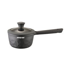 كسرول حليب أرشيا بغطاء مقاس 16سم رمادي