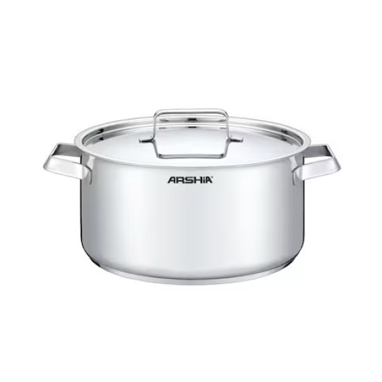 طقم أواني طهي من الاستيل المقاوم للصدأ من أرشيا مكون من 8 قطع