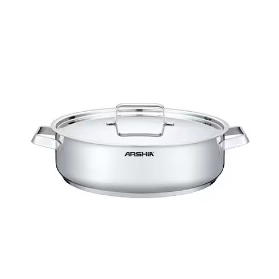 طقم أواني طهي من الاستيل المقاوم للصدأ من أرشيا مكون من 8 قطع