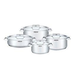 طقم أواني طهي من الاستيل المقاوم للصدأ من أرشيا مكون من 8 قطع