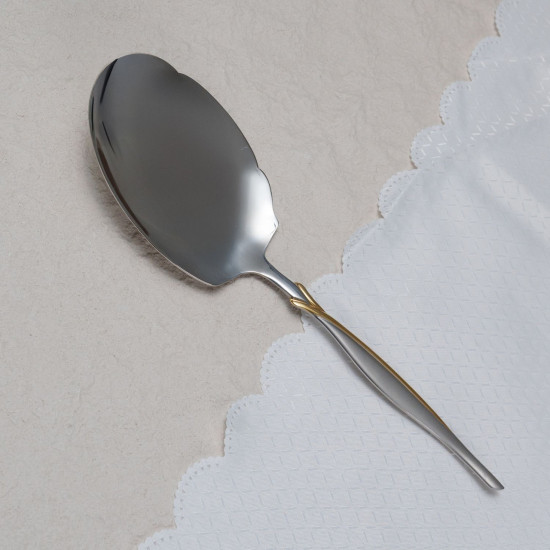 طقم أدوات مائدة أرشيا الذهبي مع الفضي، 26 قطعة، مع حامل