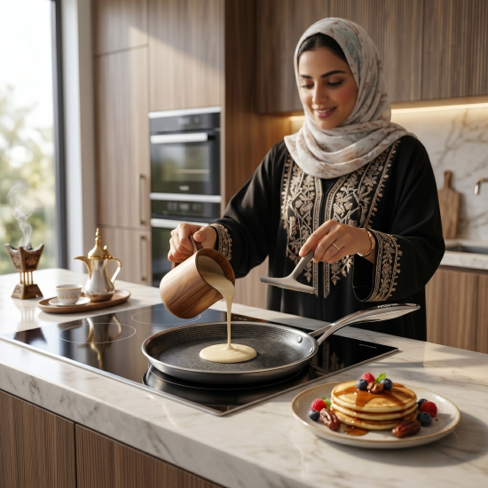 مقلاة كريب / بانكيك استانلس ستيل من أرشيا 31 سم