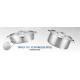 Arshia 8-Piece Scratch-Resistant Stainless Steel Cookware Set Arshia 8-Piece Scratch-Resistant Stainless Steel Cookware Set