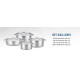 Arshia 8-Piece Scratch-Resistant Stainless Steel Cookware Set Arshia 8-Piece Scratch-Resistant Stainless Steel Cookware Set