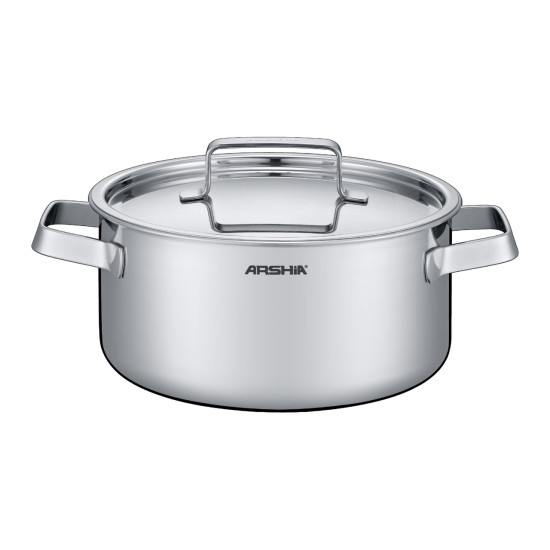 طقم أواني من الاستيل المقاوم للخدش وللصدأ من أرشيا 8 قطع