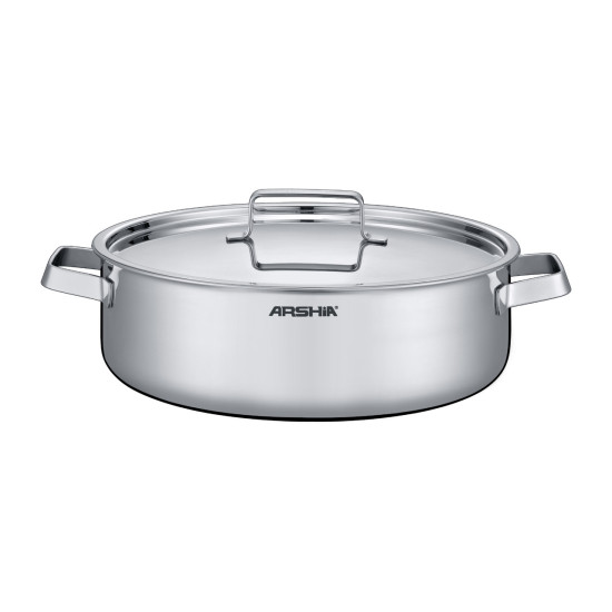 طقم أواني من الاستيل المقاوم للخدش وللصدأ من أرشيا 8 قطع