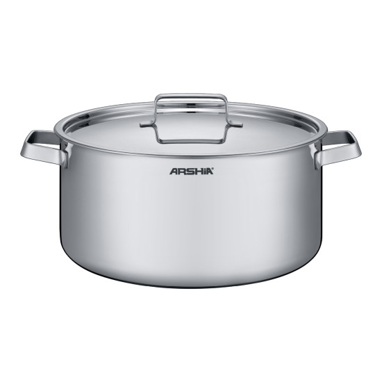 طقم أواني من الاستيل المقاوم للخدش وللصدأ من أرشيا 8 قطع