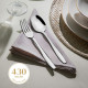 Sahra Plain Cutlery Set 6 Person 36 Pieces
