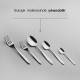 Sahra Plain Cutlery Set 6 Person 36 Pieces