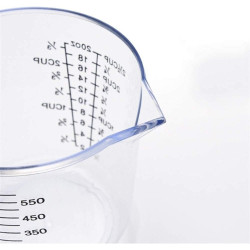 مكيال قياس بلاستيك 600مل 4 حبات