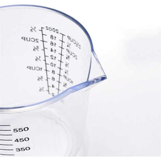 مكيال قياس بلاستيك 600مل 4 حبات