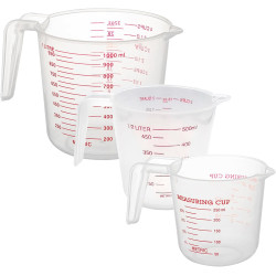 طقم مكاييل قياس بلاستيك 3 قطع