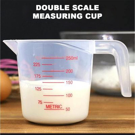 مكيال سوائل بلاستيك 250مل
