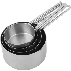 طقم مكاييل ملاعق من الفولاذ المقاوم للصدأ