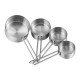 طقم مكاييل ملاعق من الفولاذ المقاوم للصدأ