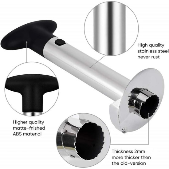 قطاعة أناناس ريسا، فولاذ، فضي