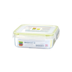 علب بلاستيك كوري مربع 700 مل